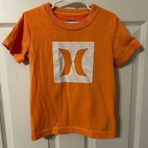Boys Hurley Orange & White Short Sleeve T-Shirt, Size 6